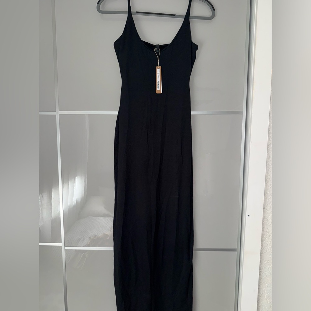 SKIMS smooth lounge skimpy scoop neck dress